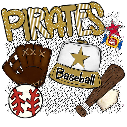 Pirates Baseball Spirit-Gold