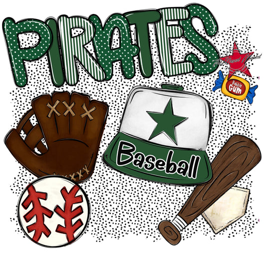 Pirates Baseball Spirit-Green