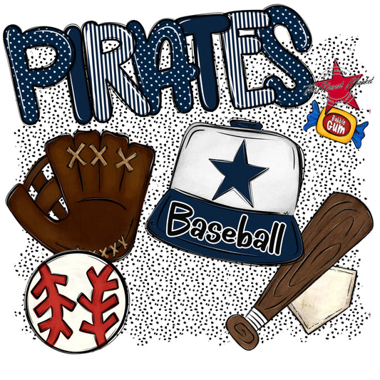 Pirates Baseball Spirit-Navy