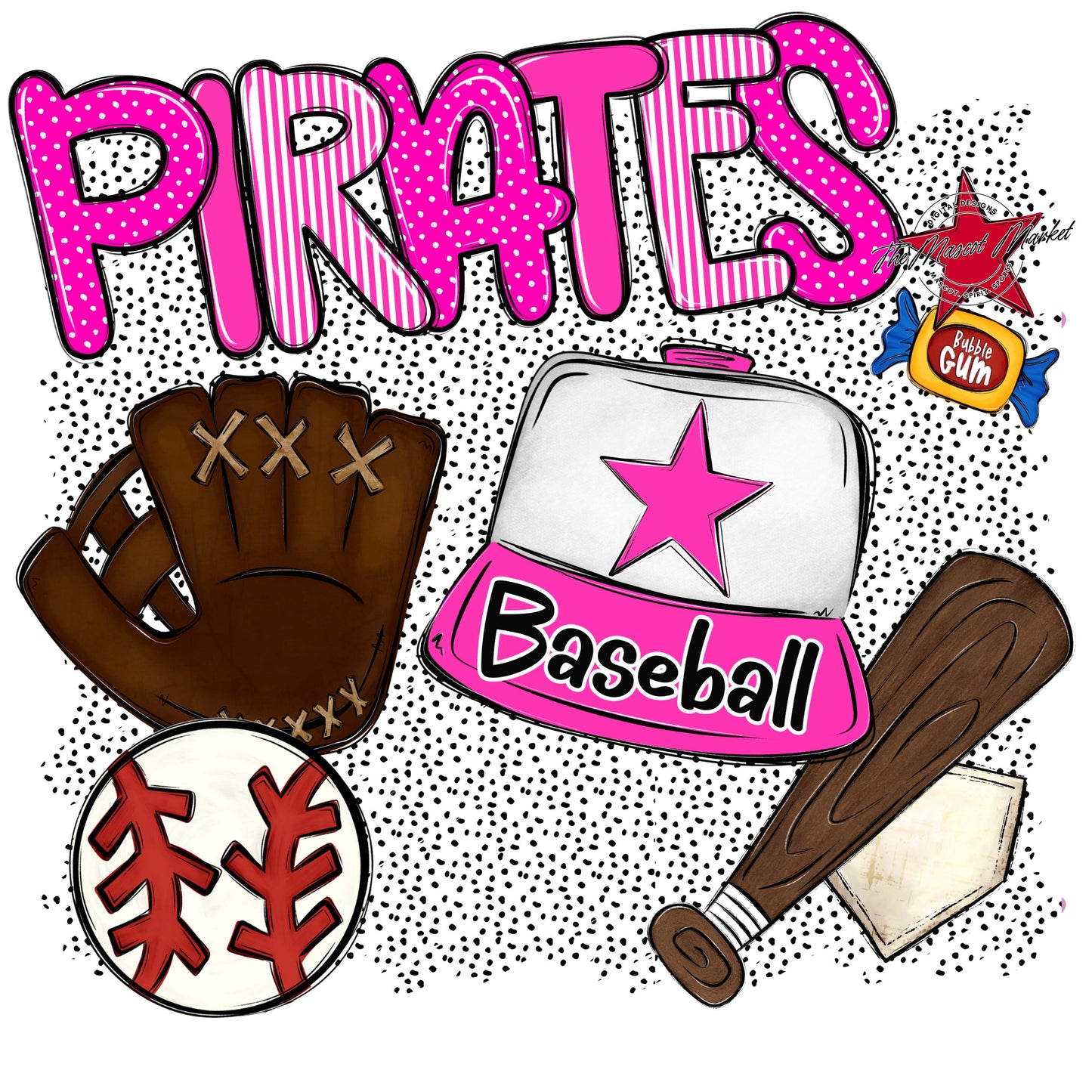 Pirates Baseball Spirit-Pink