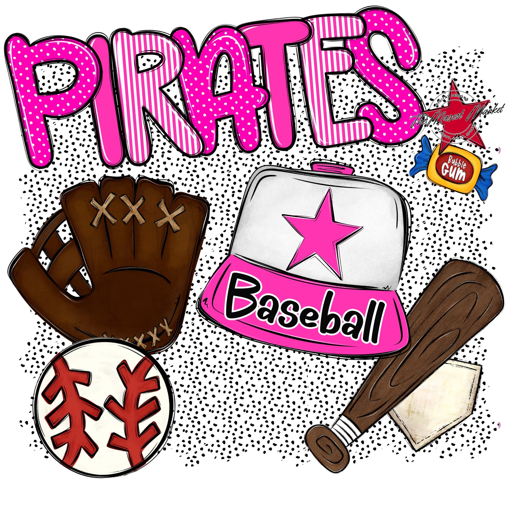 Pirates Baseball Spirit-Pink