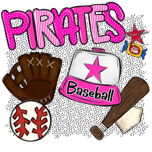 Pirates Baseball Spirit-Pink