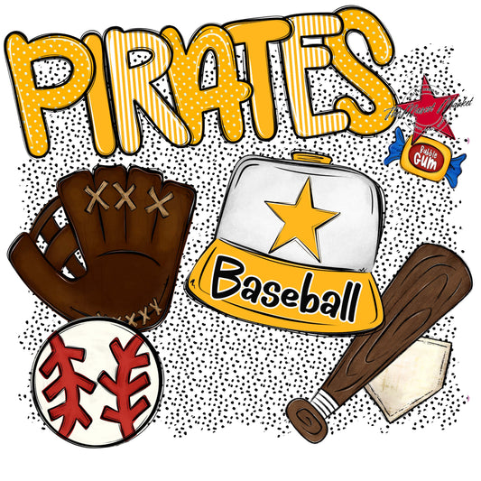 Pirates Baseball Spirit-Yellow