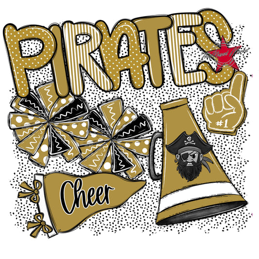 Pirates Cheer Spirit-Gold