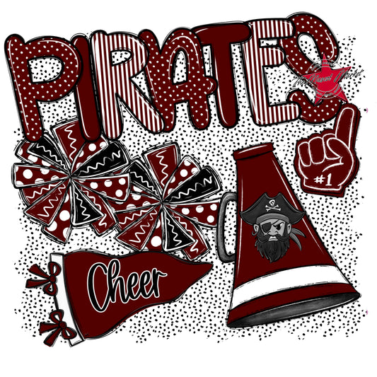 Pirates Cheer Spirit-Maroon