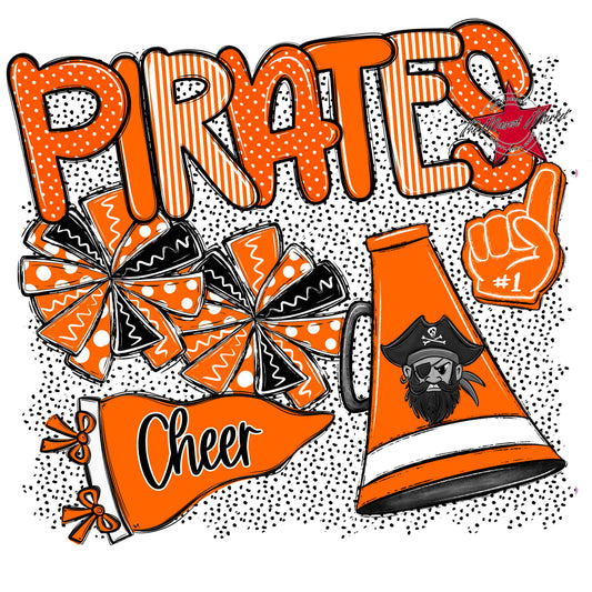 Pirates Cheer Spirit-Orange