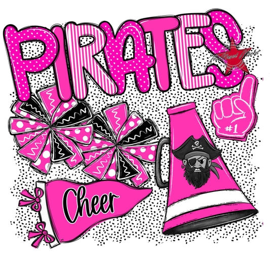 Pirates Cheer Spirit-Pink