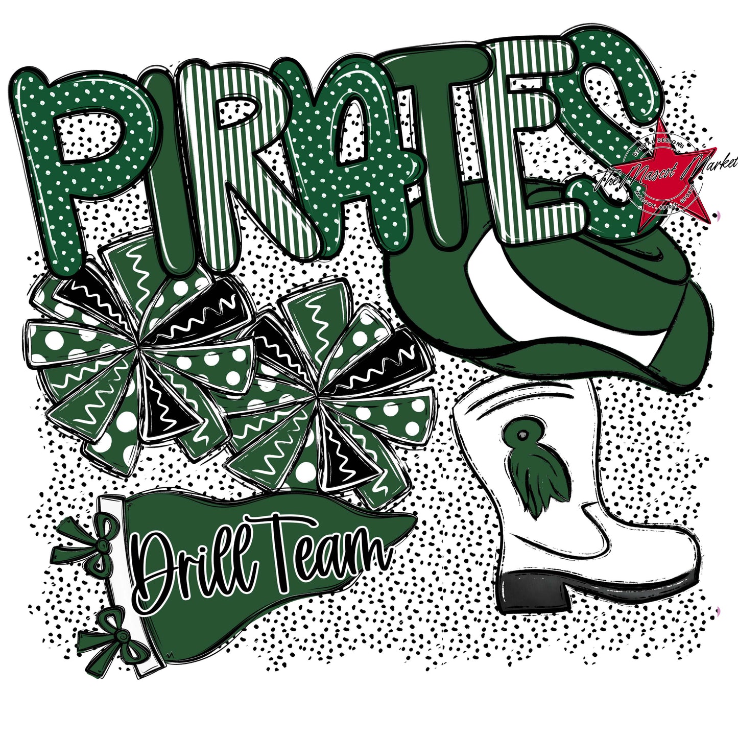 Pirates Drillteam Spirit-Green