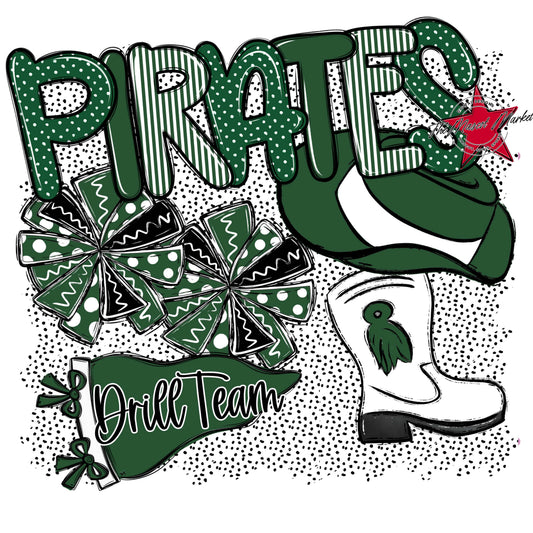 Pirates Drillteam Spirit-Green