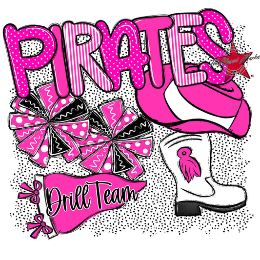 Pirates Drillteam Spirit-Pink