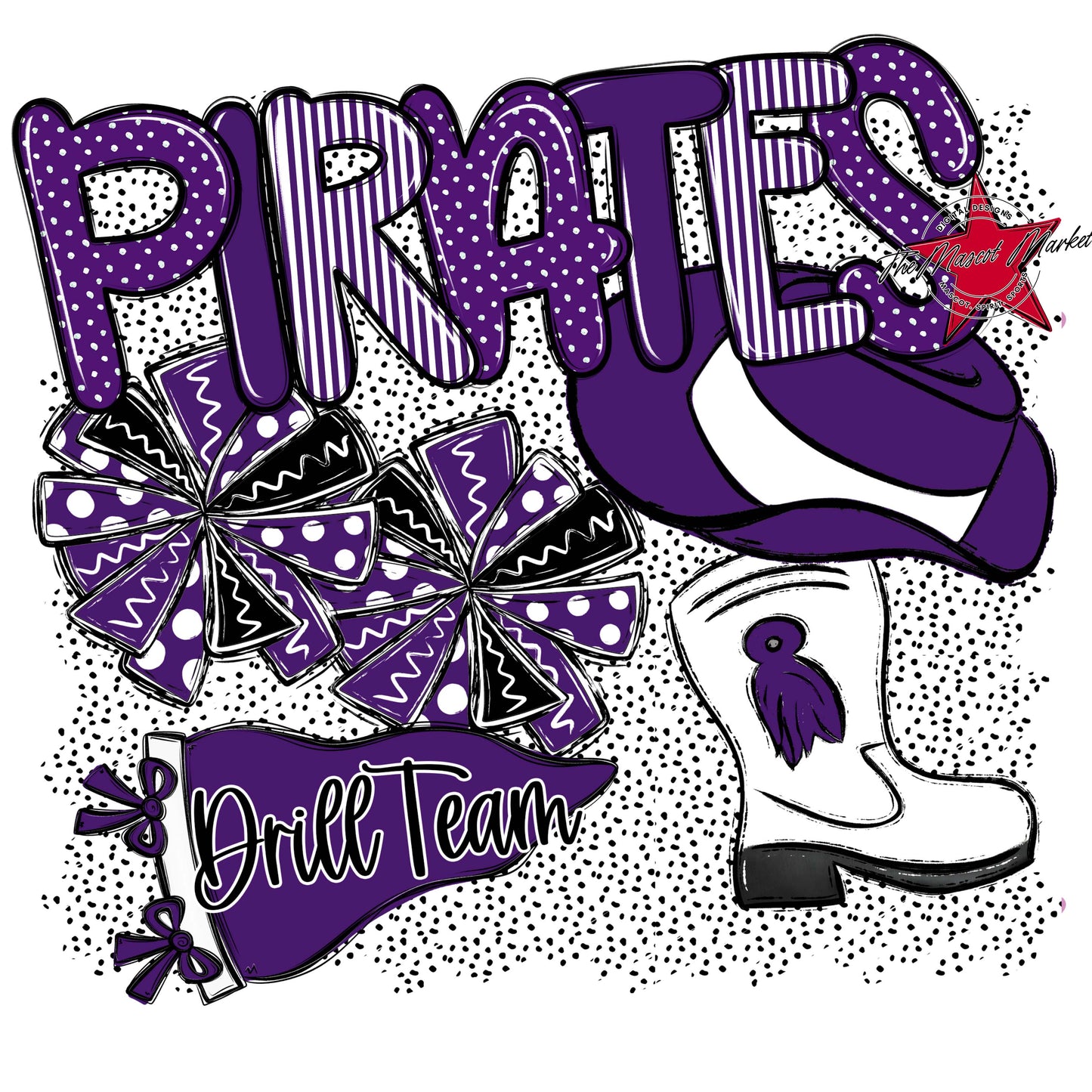 Pirates Drillteam Spirit-Purple