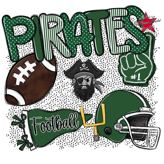 Pirates Football Spirit-Green