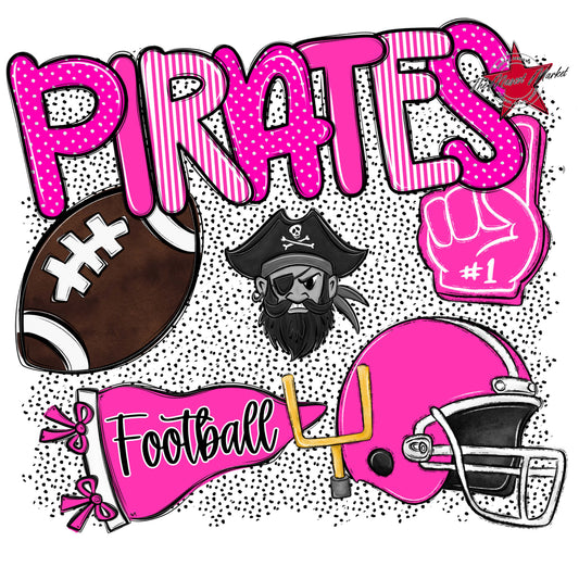 Pirates Football Spirit-Pink