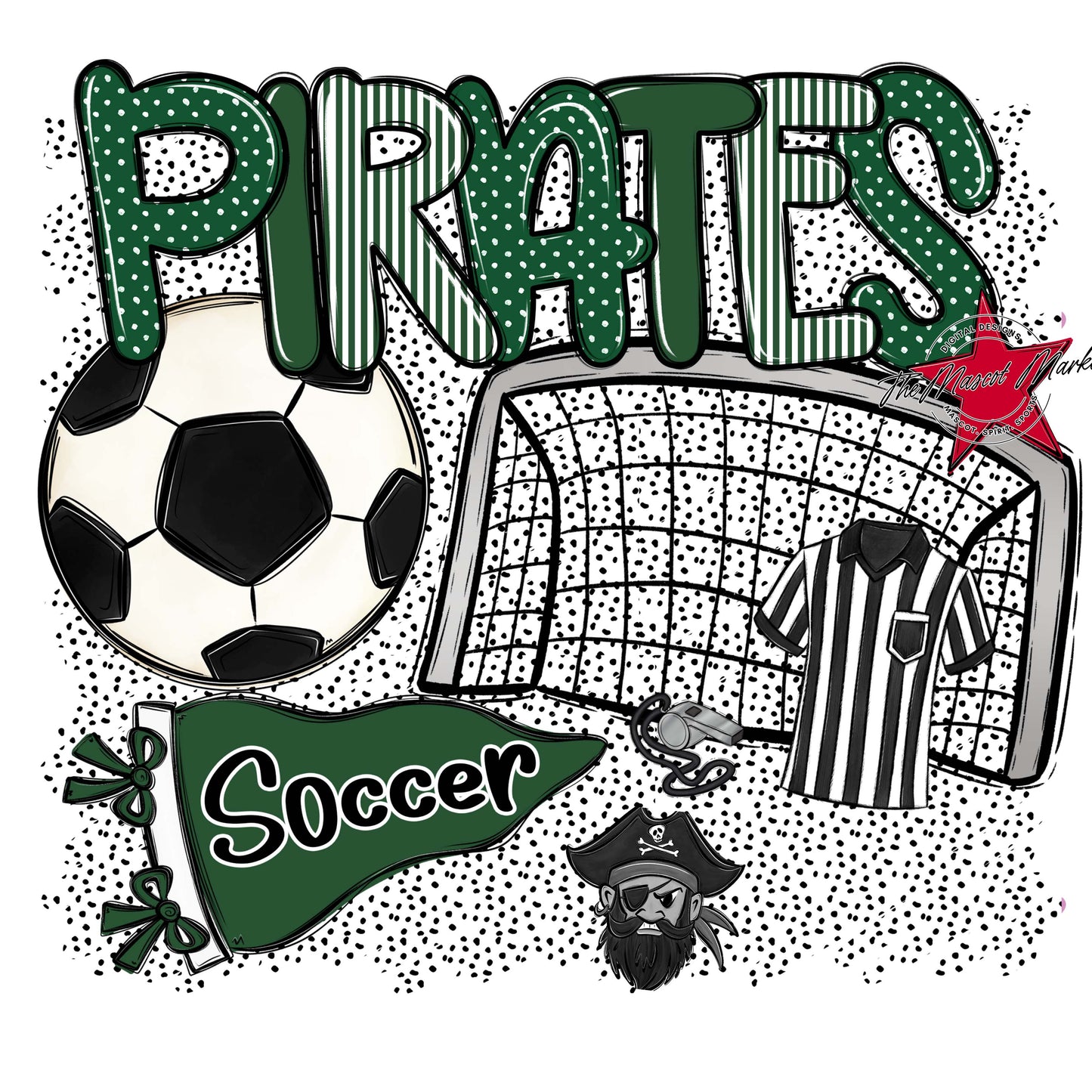 Pirates Soccer Spirit-Green
