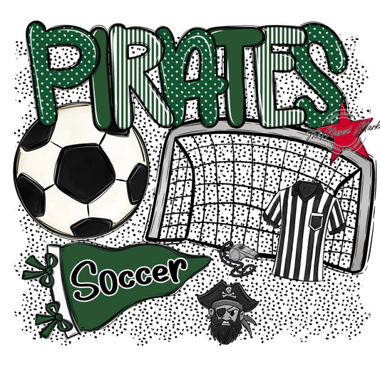 Pirates Soccer Spirit-Green