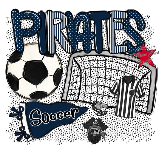 Pirates Soccer Spirit-Navy