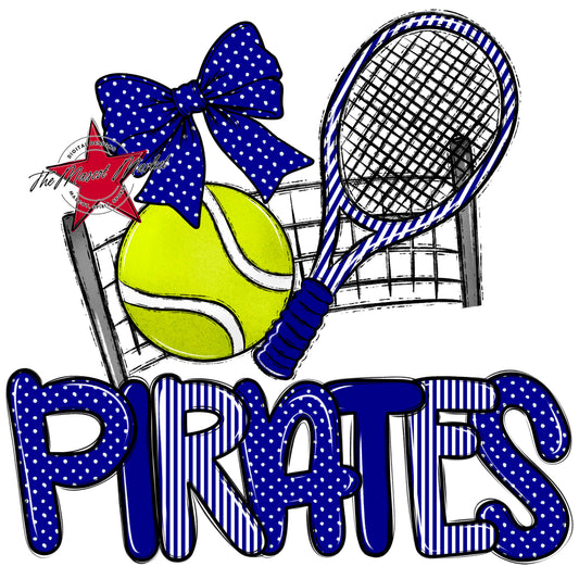 Pirates Tennis Spirit Design-Blue