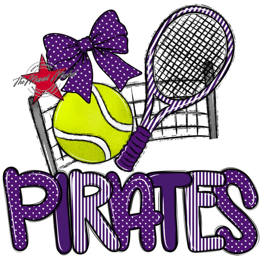 Pirates Tennis Spirit Design-Purple