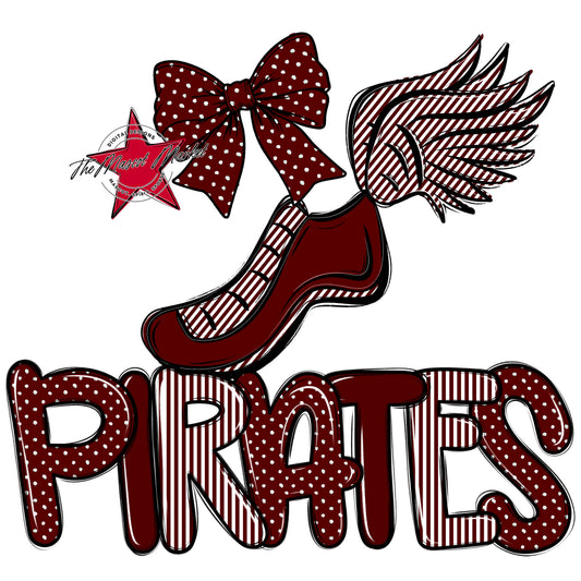 Pirates Track Spirit Design-Maroon