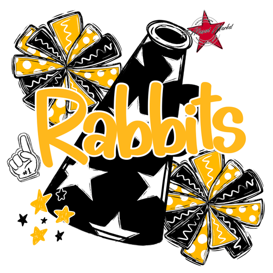Rabbits Alpha Megaphone Design-Yellow