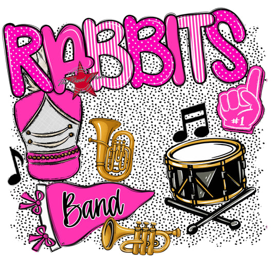 Rabbits Band Spirit-Pink