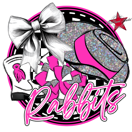 Rabbits Circle Drillteam Design-Pink