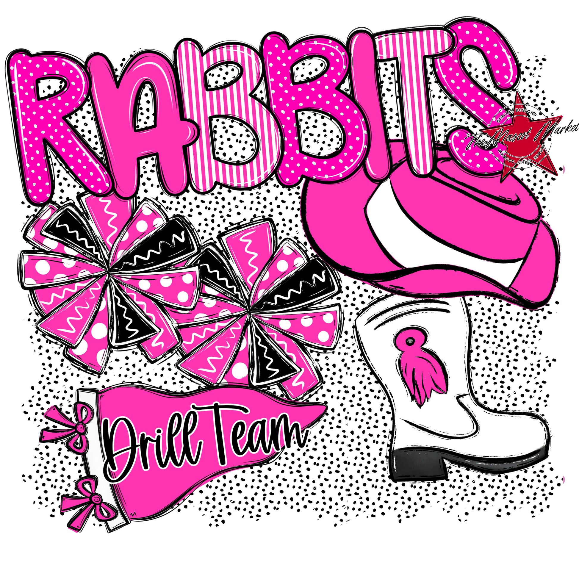 Rabbits Drillteam Spirit-Pink