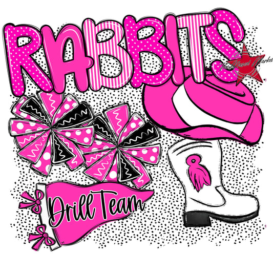 Rabbits Drillteam Spirit-Pink