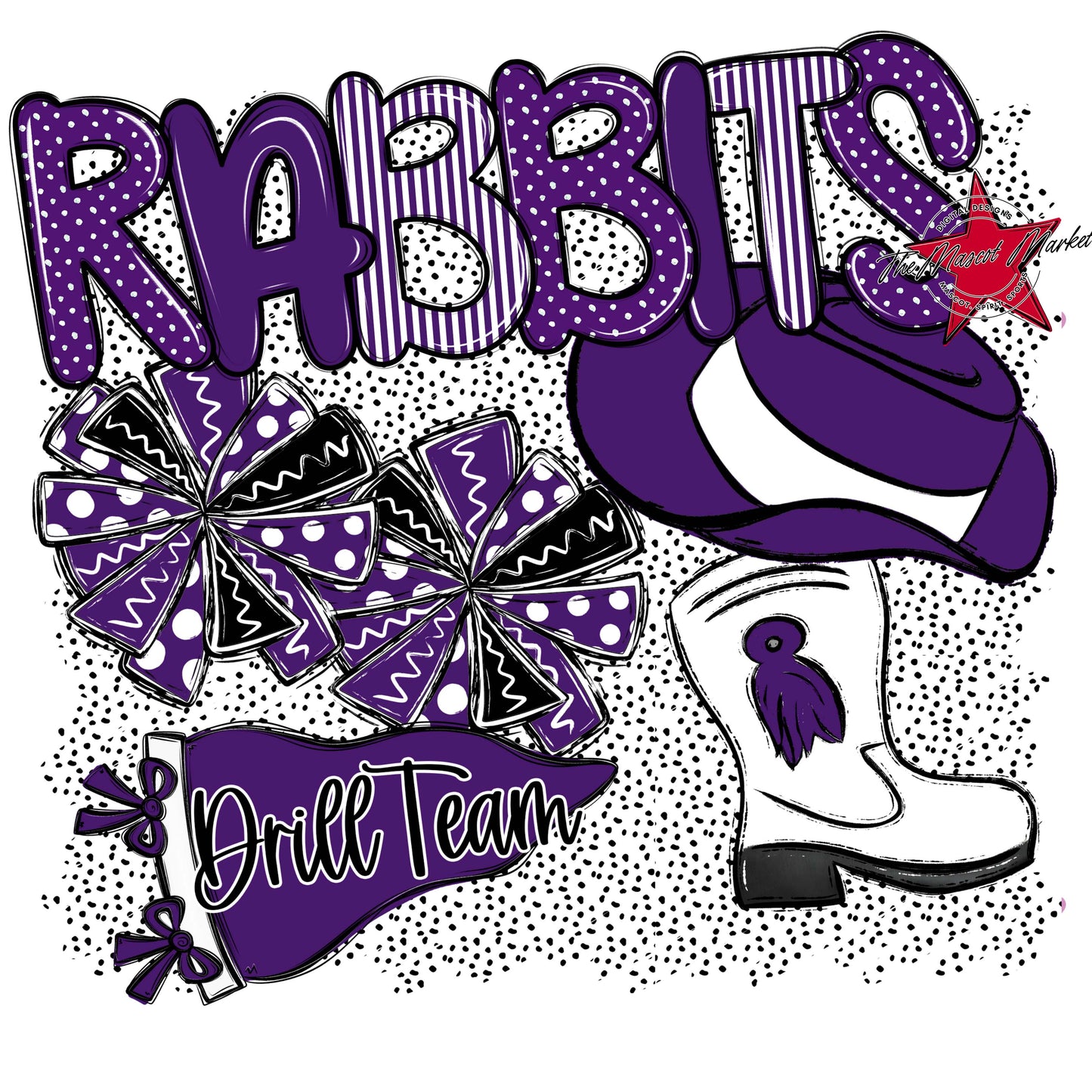 Rabbits Drillteam Spirit-Purple
