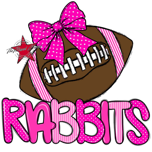 Rabbits Football Spirit Design-Pink