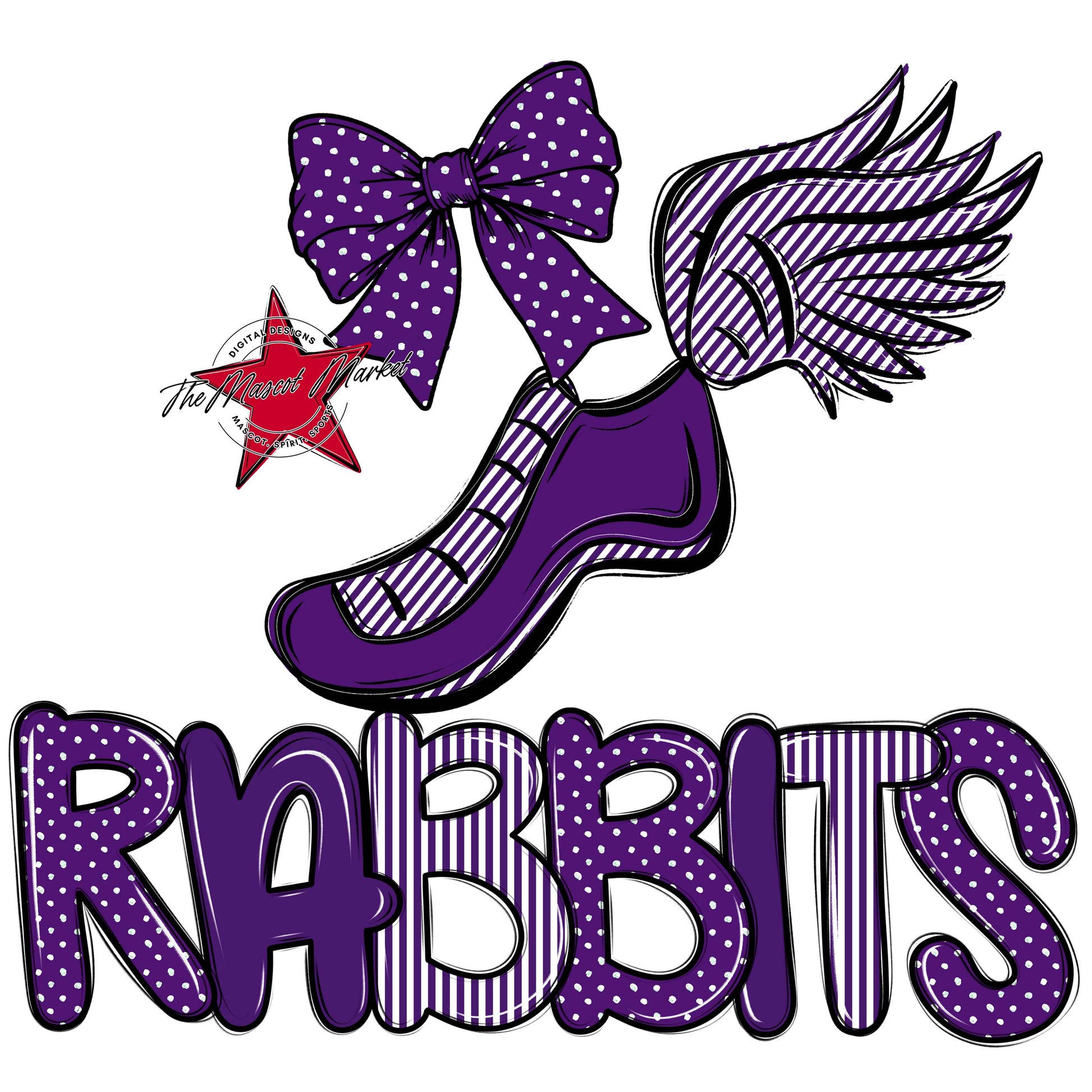Rabbits Track Spirit Design-Purple