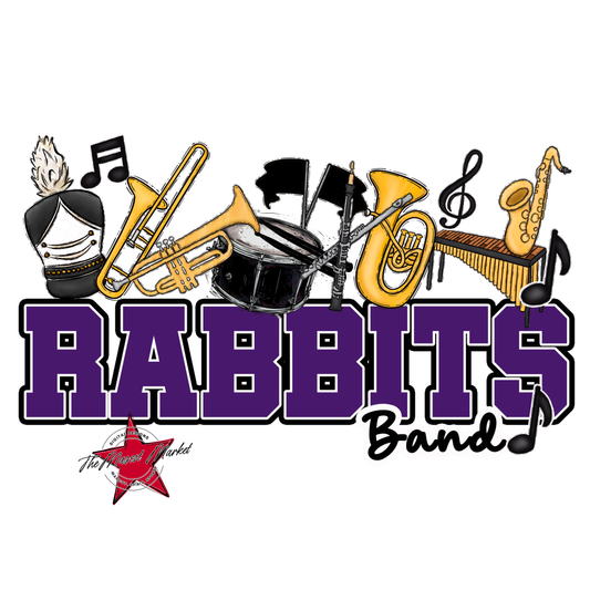 Rabbits Varsity Band-Purple