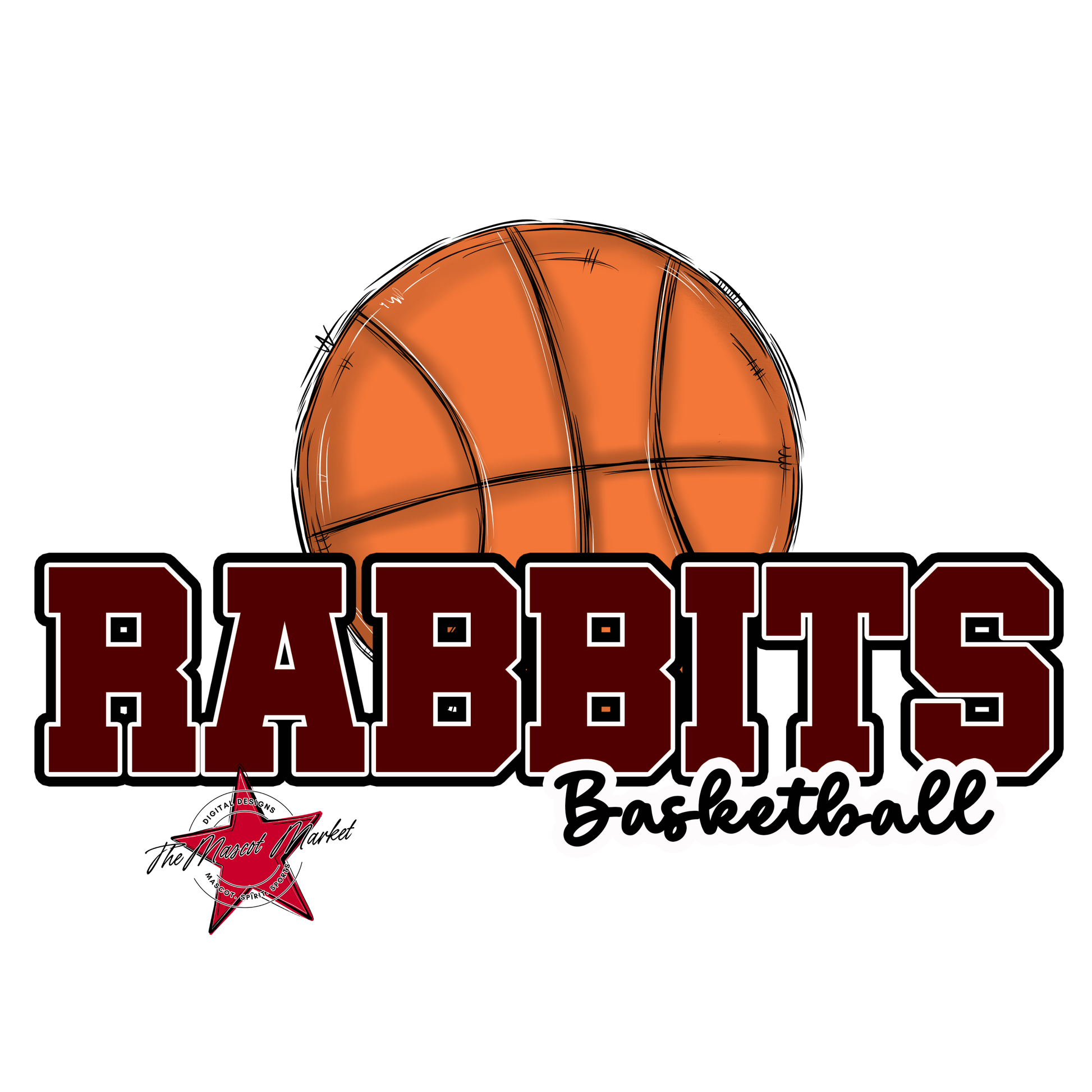 Rabbits Varsity Basketball-Maroon