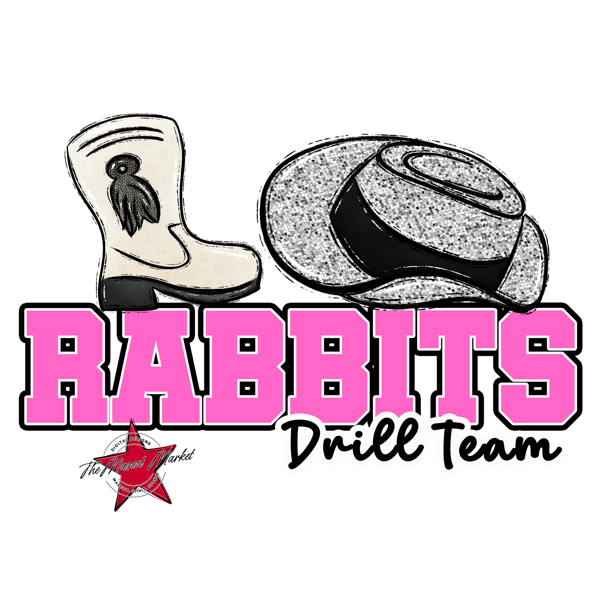 Rabbits Varsity Drillteam-Baby Pink