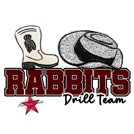 Rabbits Varsity Drillteam-Maroon