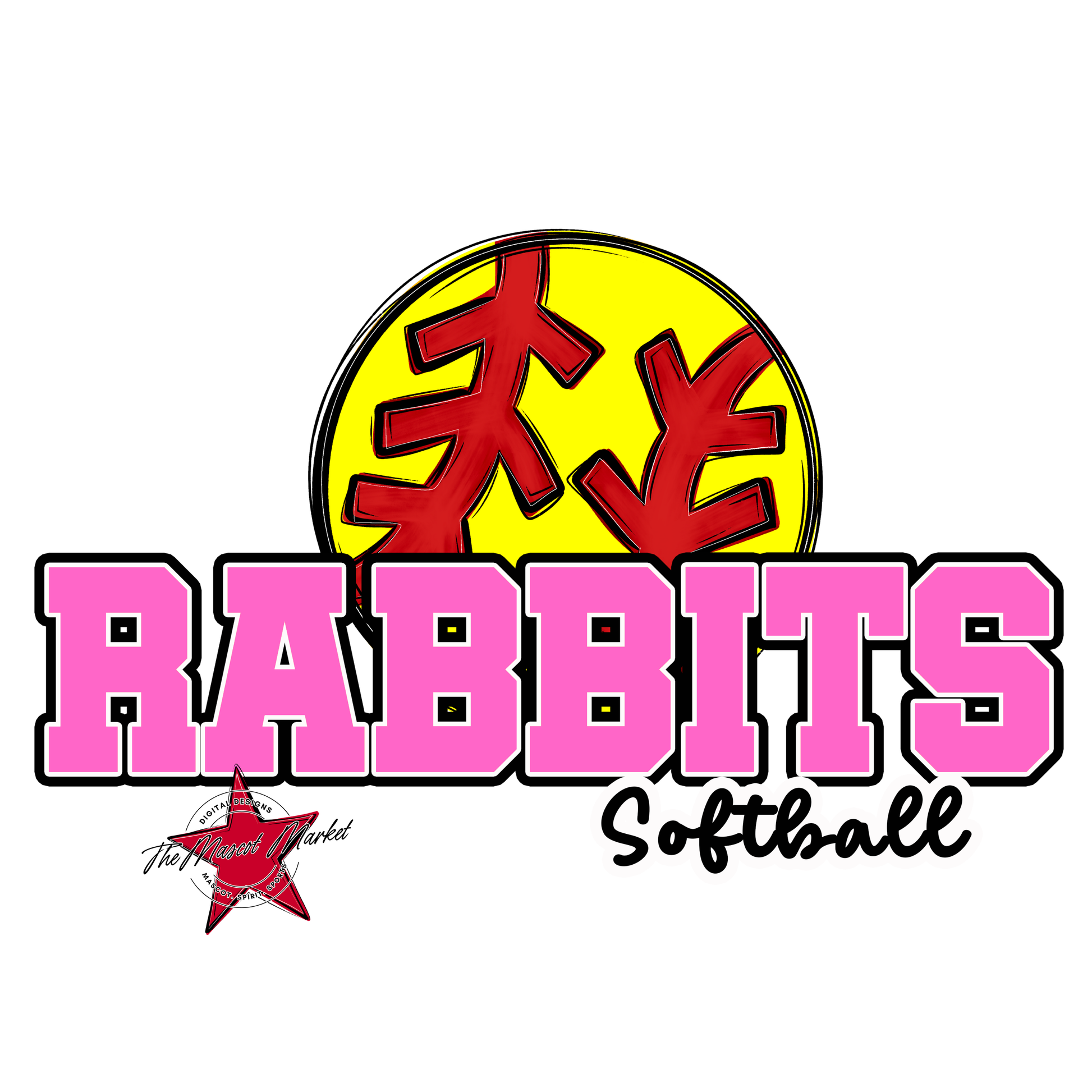 Rabbits Varsity Softball-Baby Pink