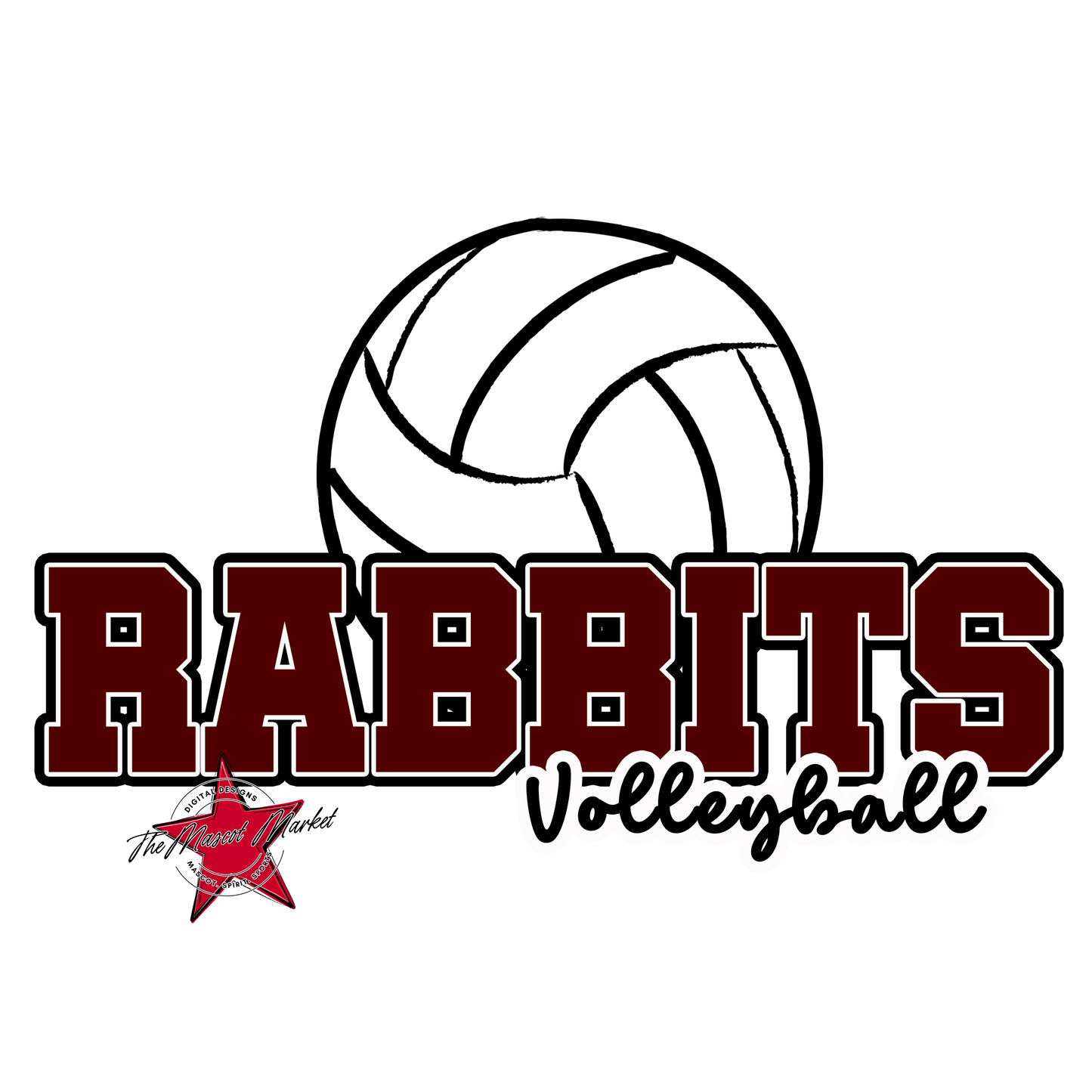 Rabbits Varsity Volleyball-Maroon