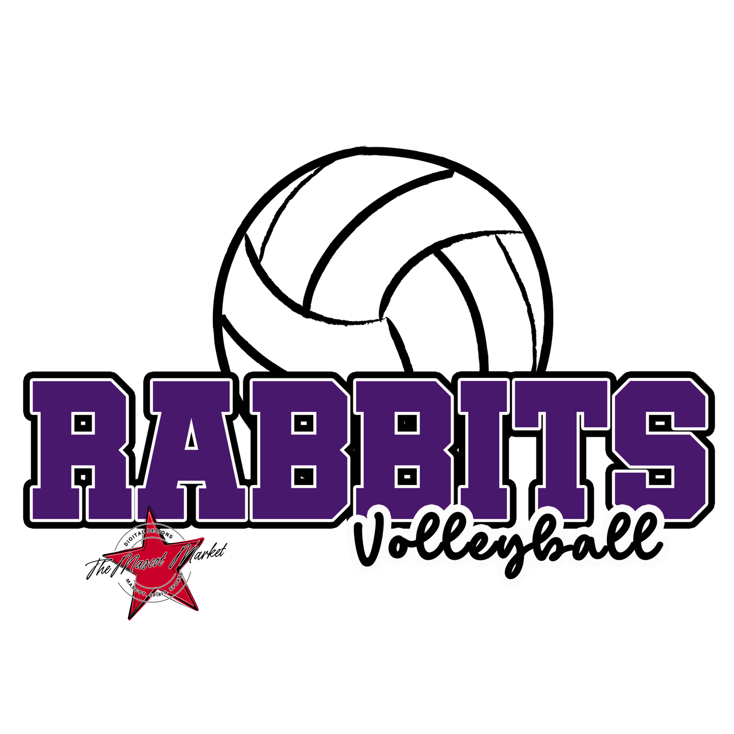 Rabbits Varsity Volleyball-Purple