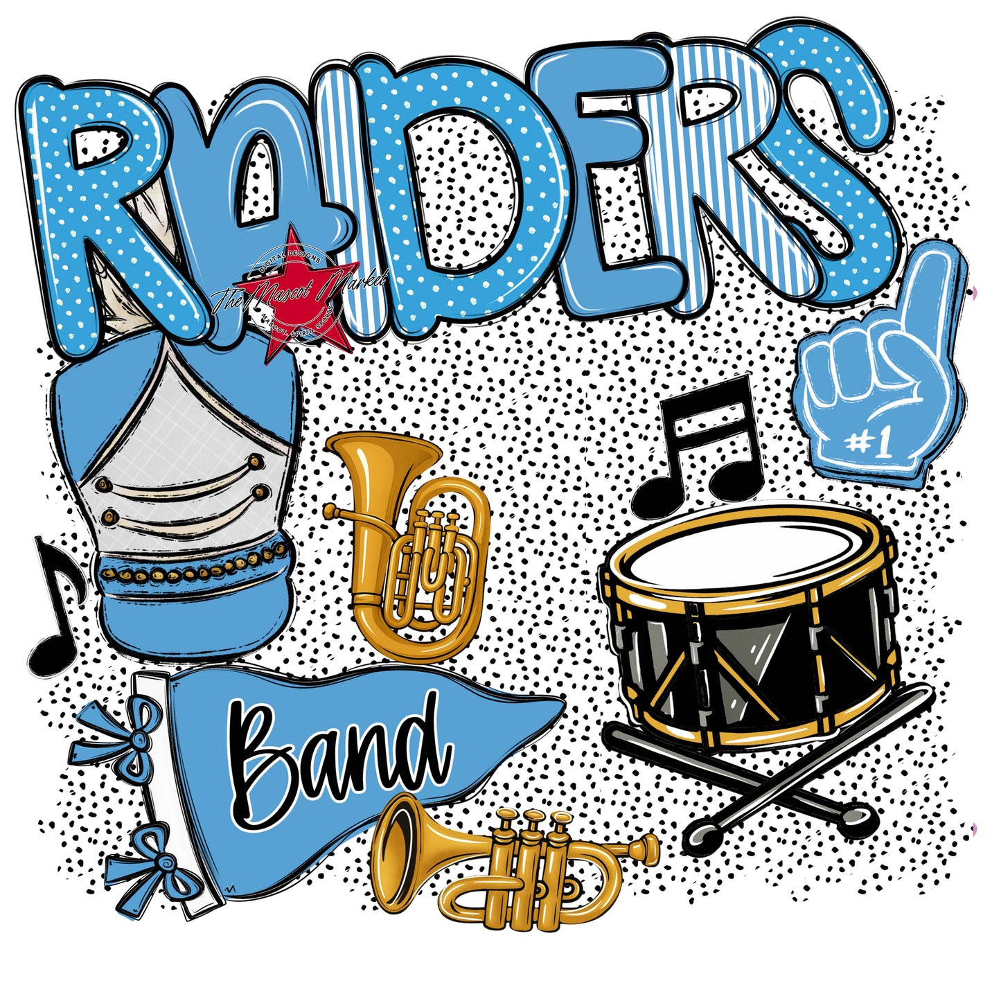 Raiders Band Spirit-Carolina Blue