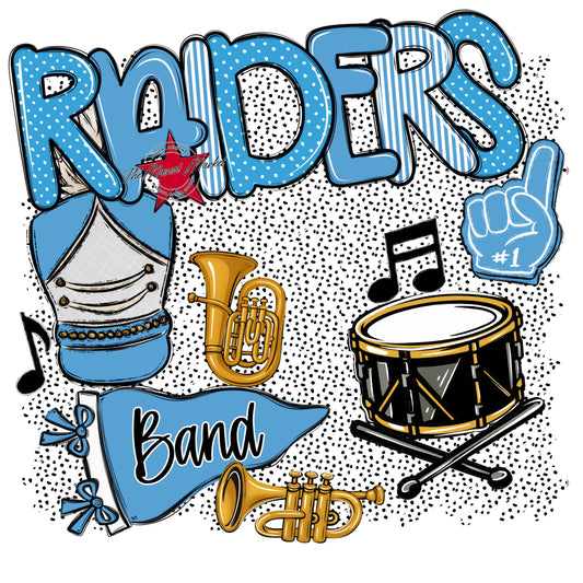 Raiders Band Spirit-Carolina Blue