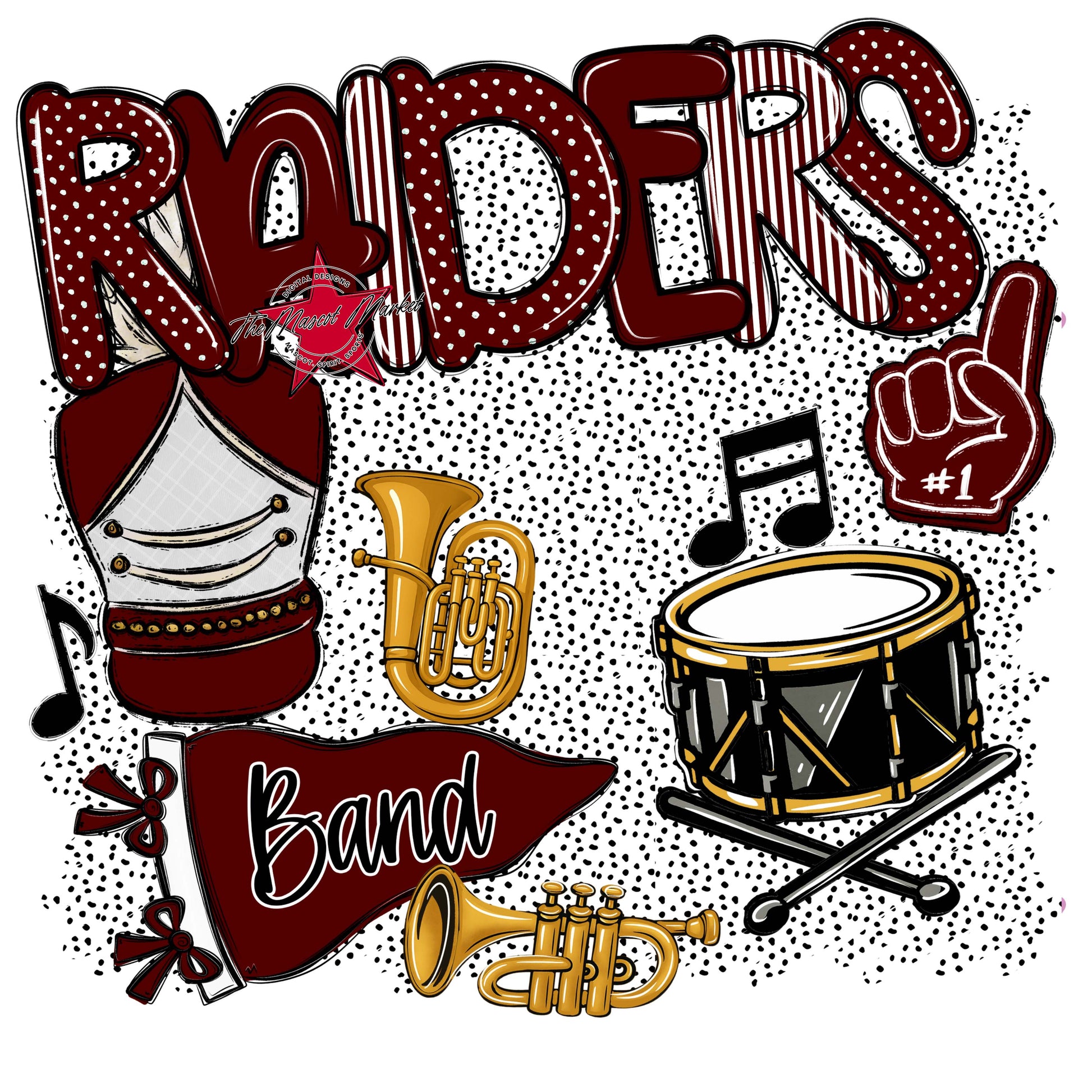 Raiders Band Spirit-Maroon
