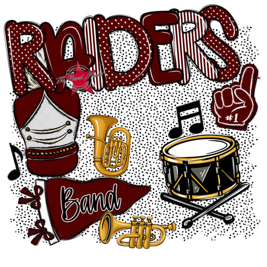 Raiders Band Spirit-Maroon