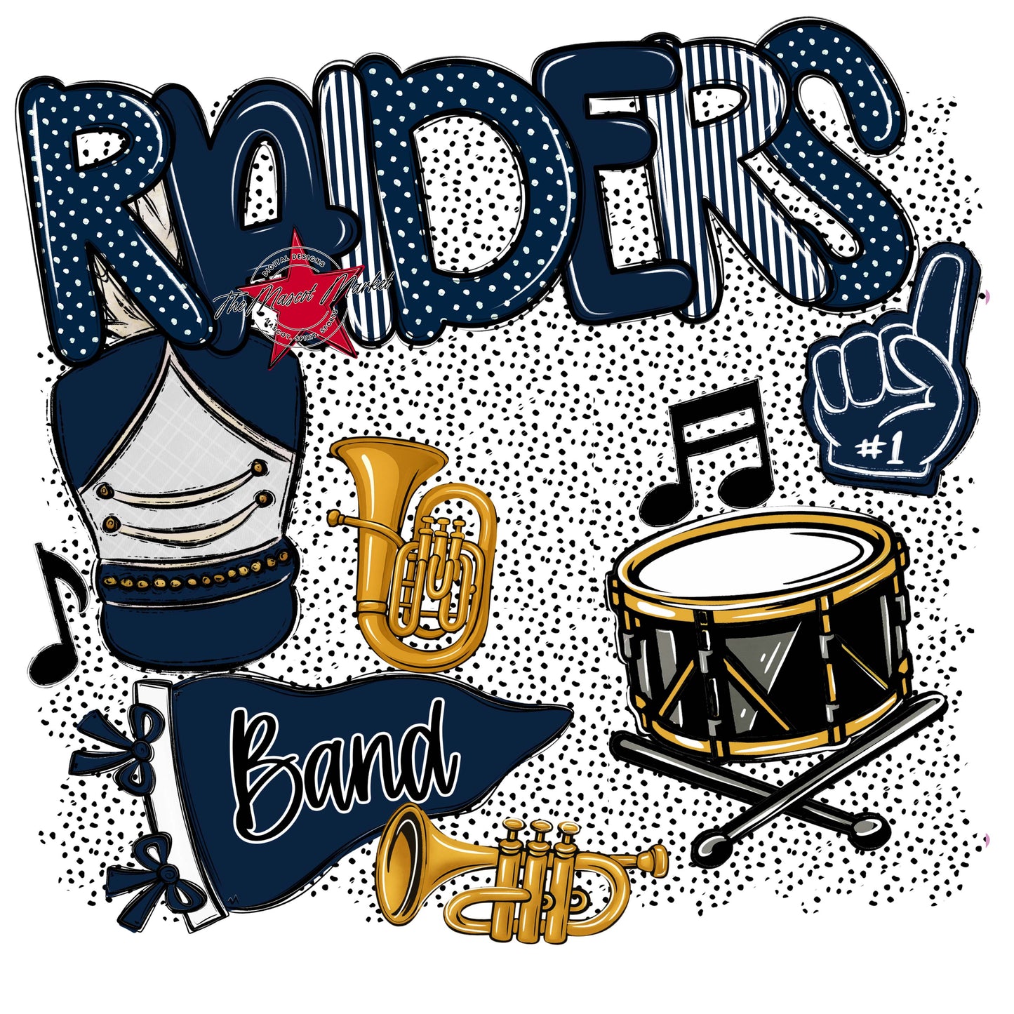 Raiders Band Spirit-Navy