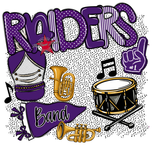 Raiders Band Spirit-Purple