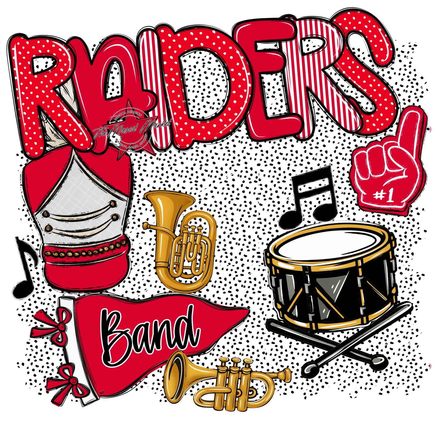 Raiders Band Spirit-Red