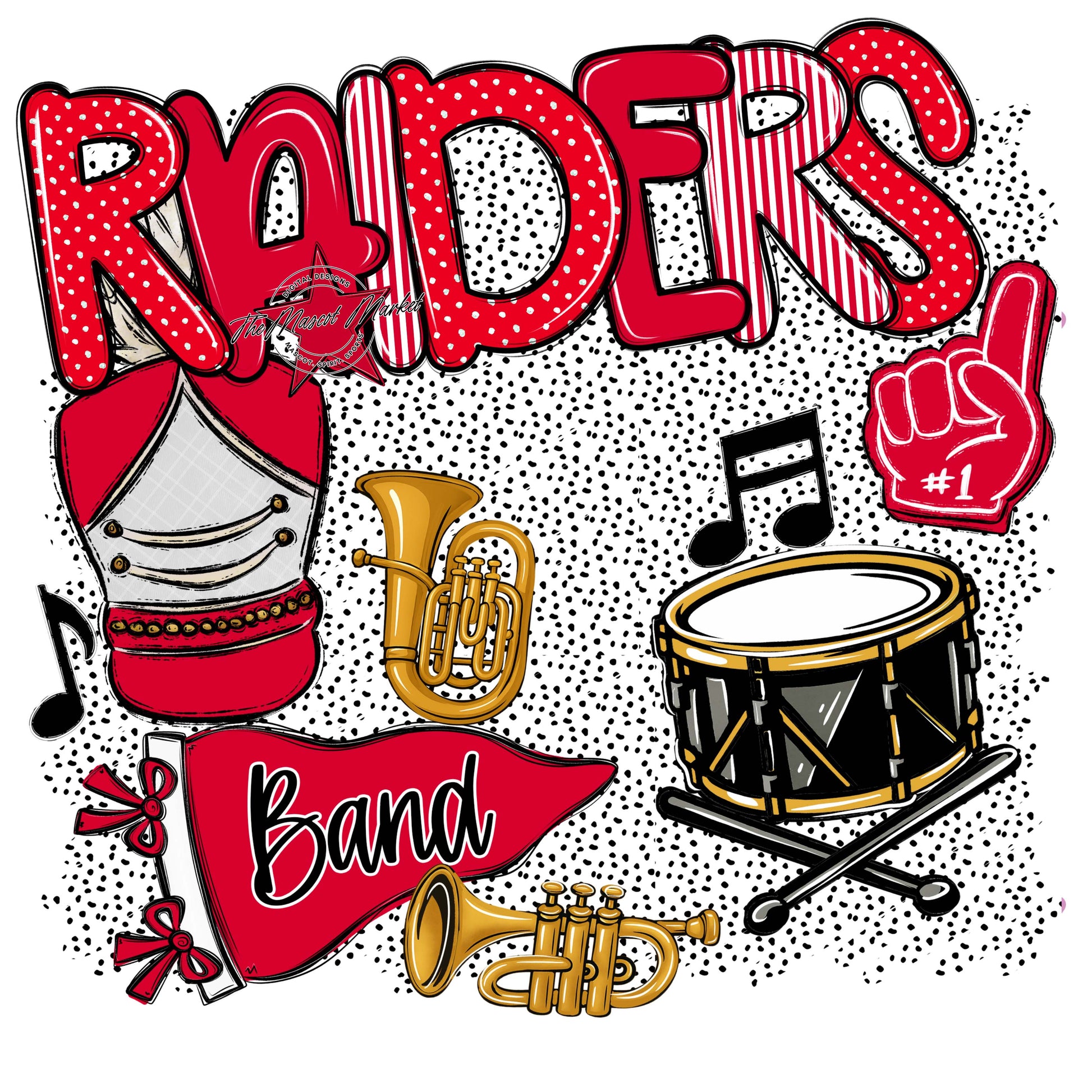 Raiders Band Spirit-Red