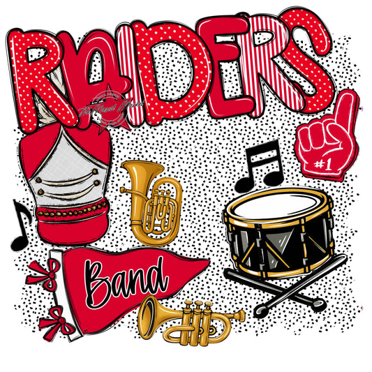 Raiders Band Spirit-Red