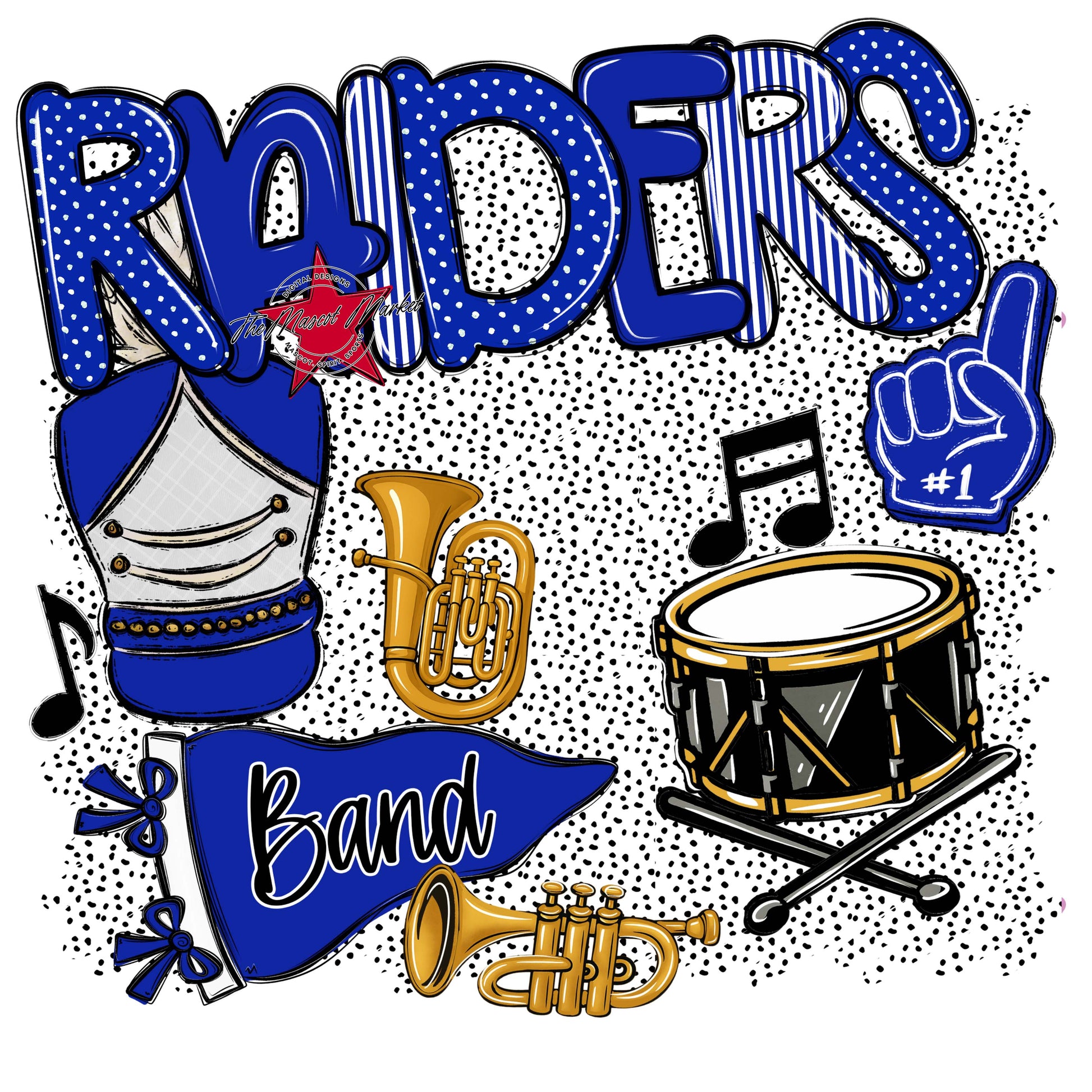 Raiders Band Spirit-Royal Blue