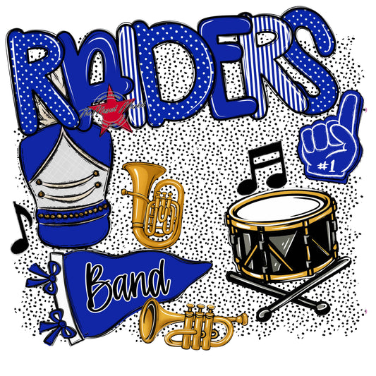 Raiders Band Spirit-Royal Blue