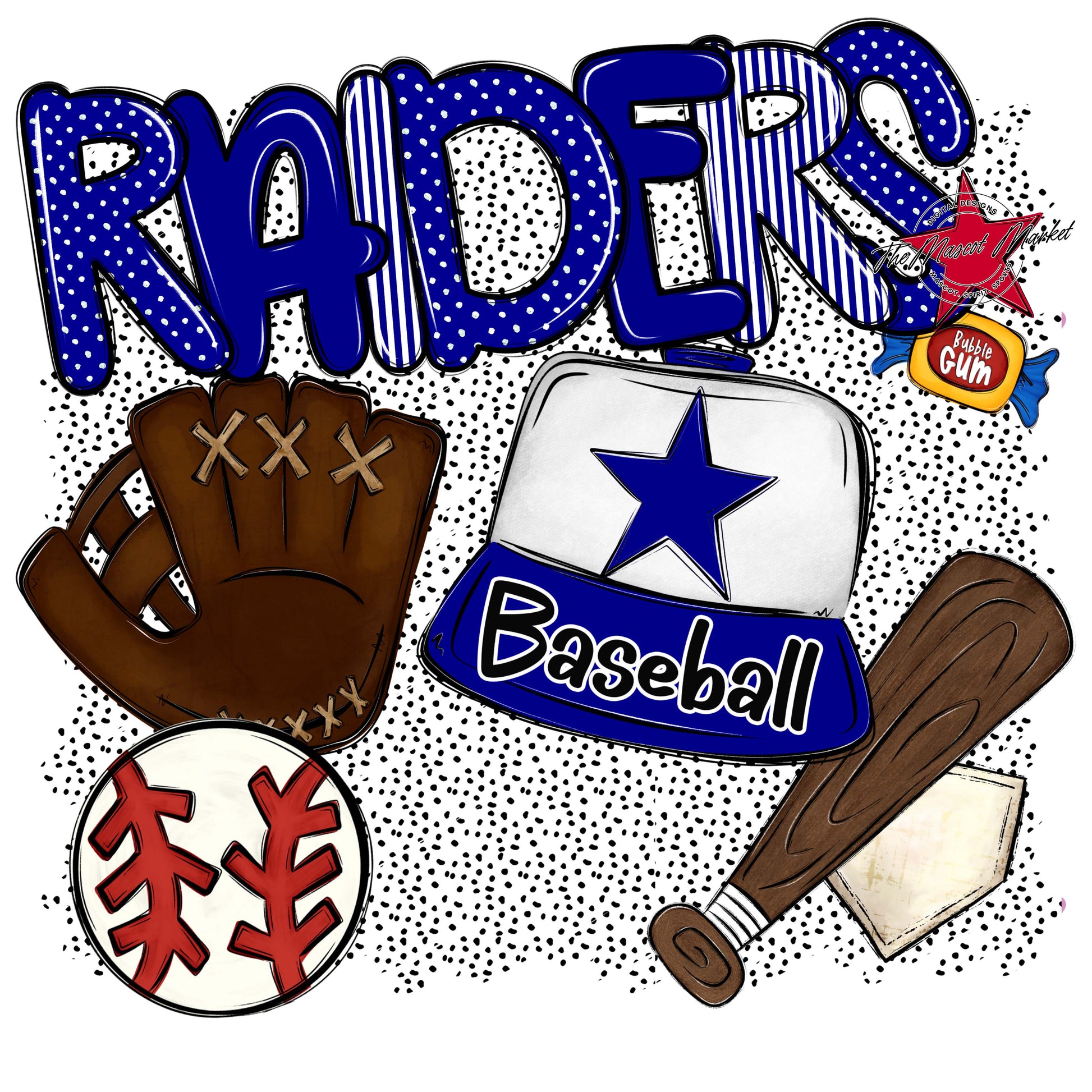 Raiders Baseball Spirit-Blue